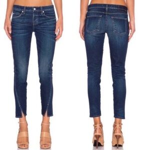 AMO Twist Seam Skinny Jean in Eclipse wash size 29